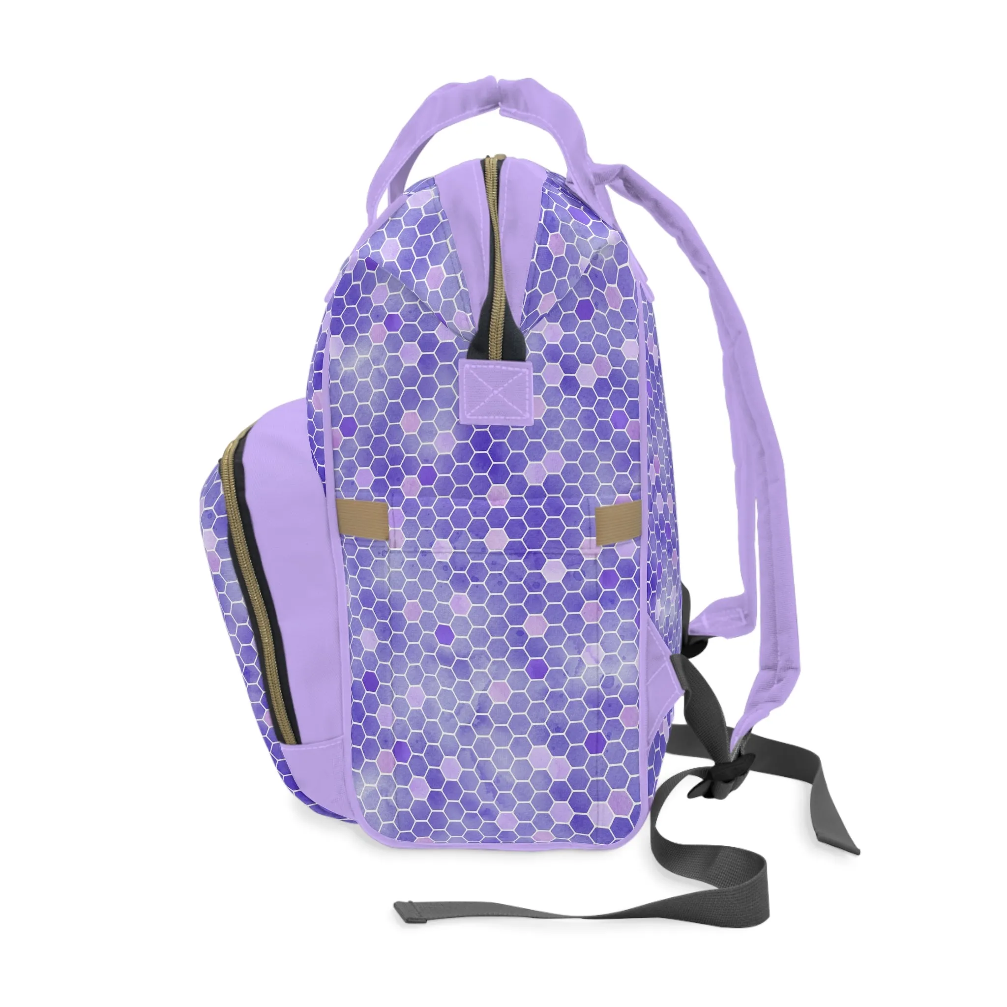 Honey Bee Diaper Backpack - Eco-Friendly & Stylish Baby Bag with Buzzing Bee Motifs, Perfect for Nature-Loving Parents