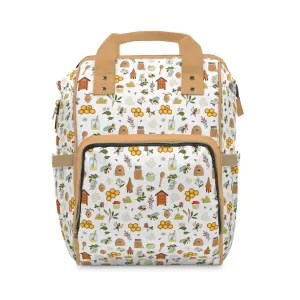 Honey Bee Diaper Backpack - Eco-Friendly & Stylish Baby Bag with Buzzing Bee Motifs, Perfect for Nature-Loving Parents