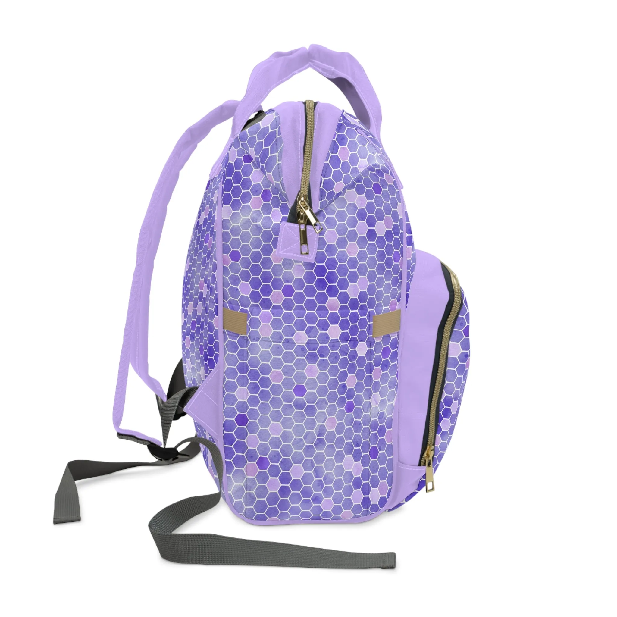 Honey Bee Diaper Backpack - Eco-Friendly & Stylish Baby Bag with Buzzing Bee Motifs, Perfect for Nature-Loving Parents