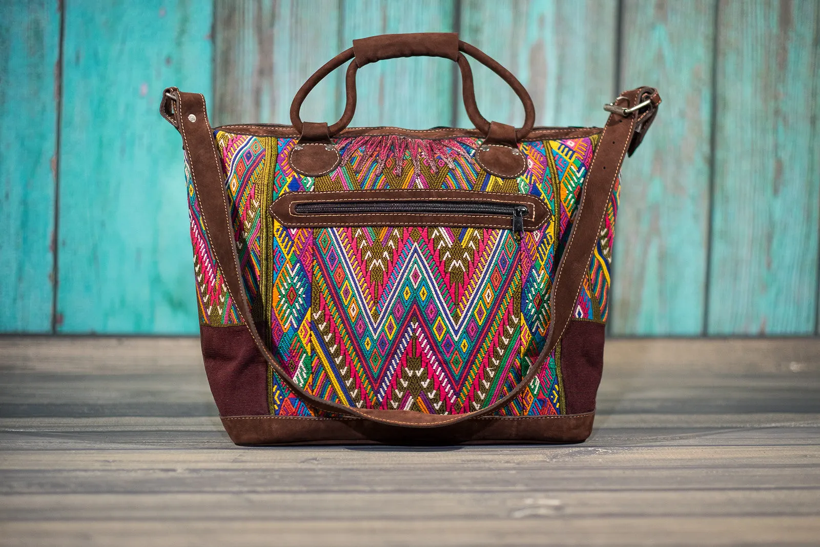 Huipil Overnighter Tote Bag Cross Body Purse Diaper Bag Gwen