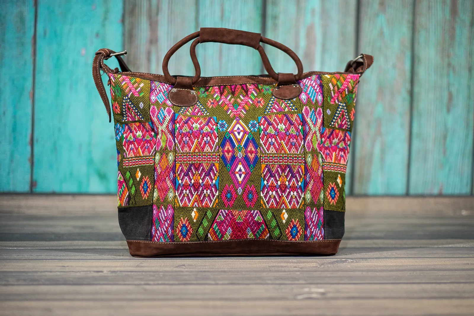 Huipil Overnighter Tote Bag Cross Body Purse Diaper Bag Hannah