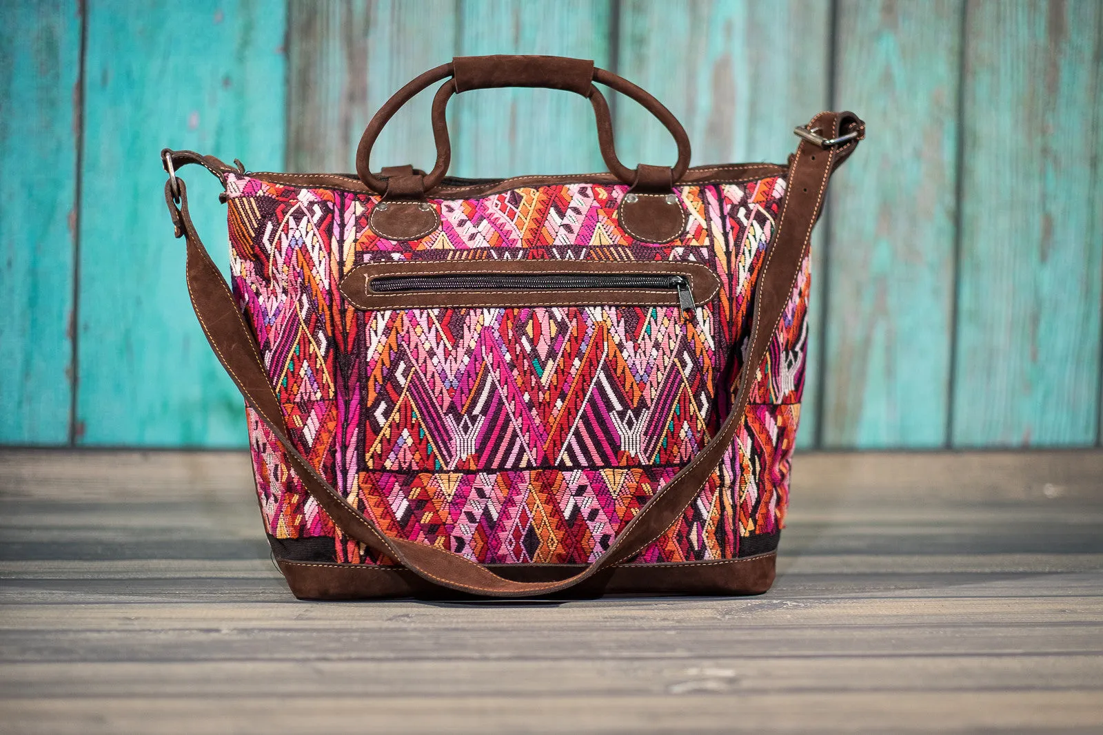 Huipil Overnighter Tote Bag Cross Body Purse Diaper Bag Valentina