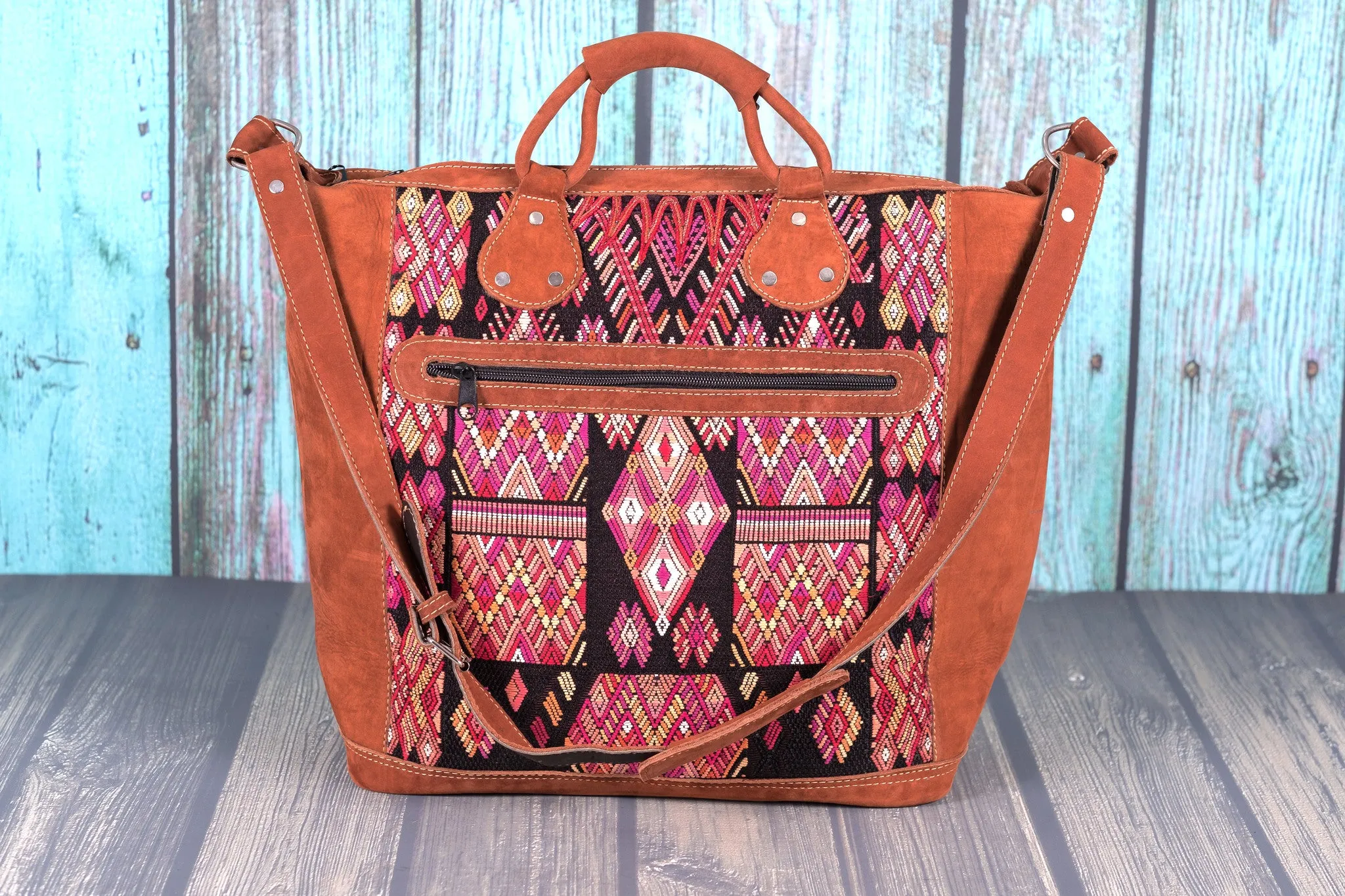 Huipil Overnighter Tote Bag Crossbody