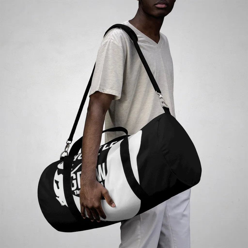Hustle & Grow Gym Bag (Black/White)