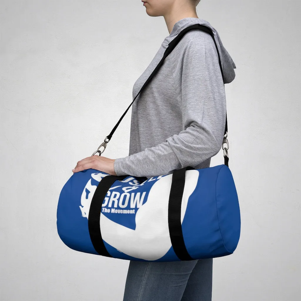 Hustle & Grow Gym Bag (Blue/White)