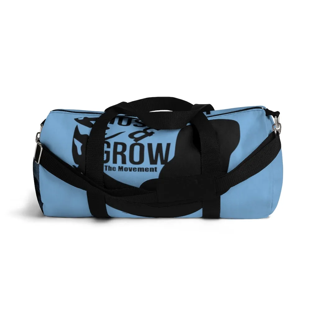 Hustle & Grow Gym Bag (Light Blue/Black)