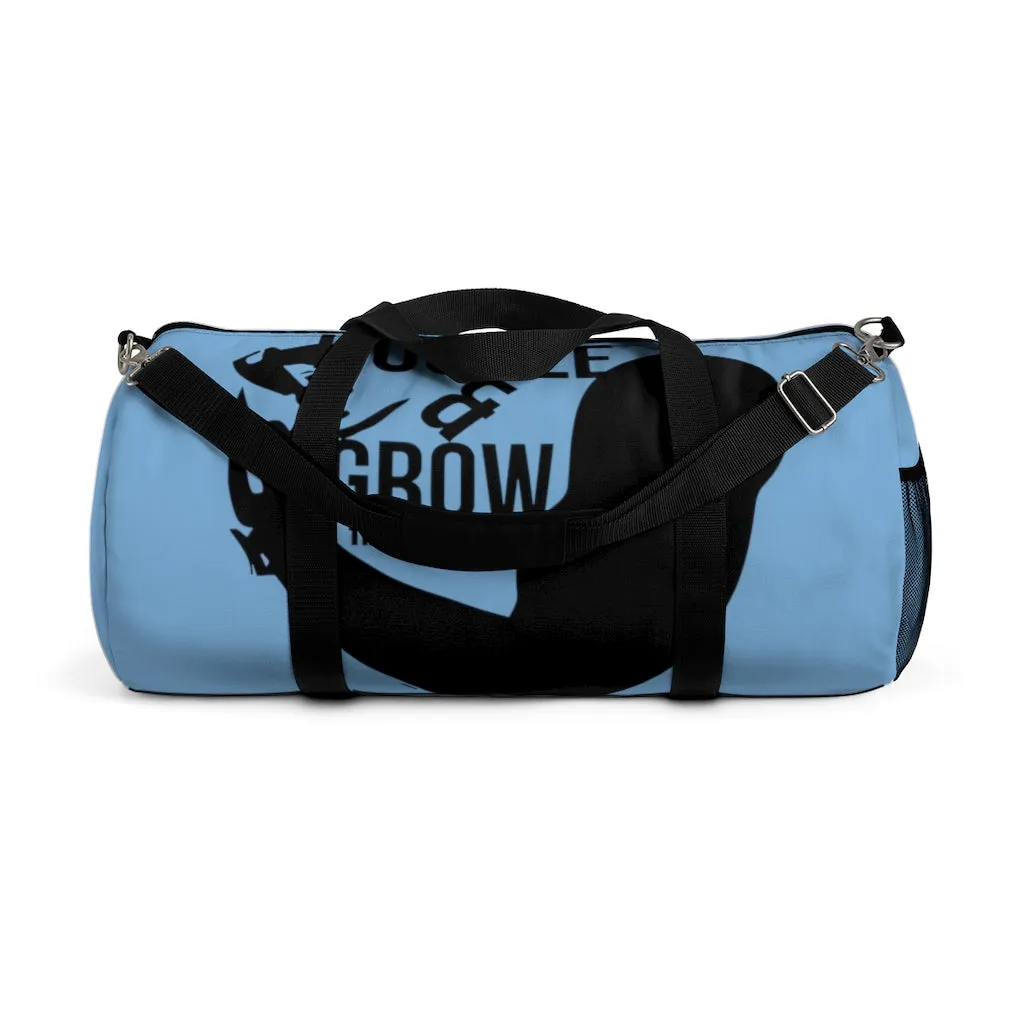 Hustle & Grow Gym Bag (Light Blue/Black)