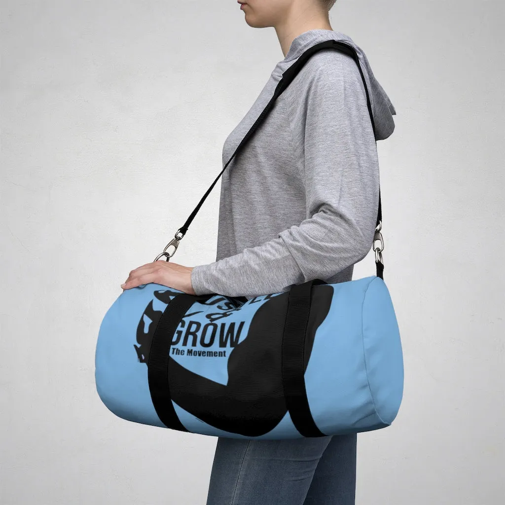 Hustle & Grow Gym Bag (Light Blue/Black)