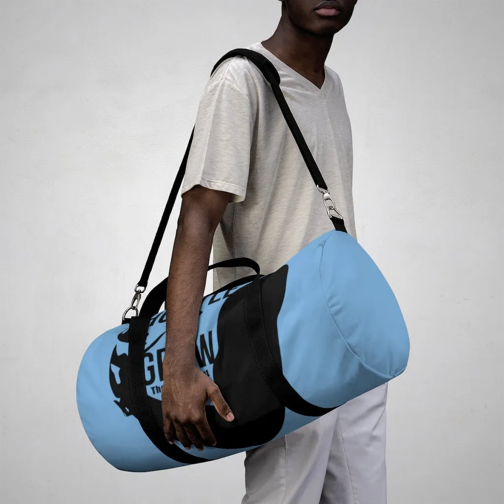 Hustle & Grow Gym Bag (Light Blue/Black)