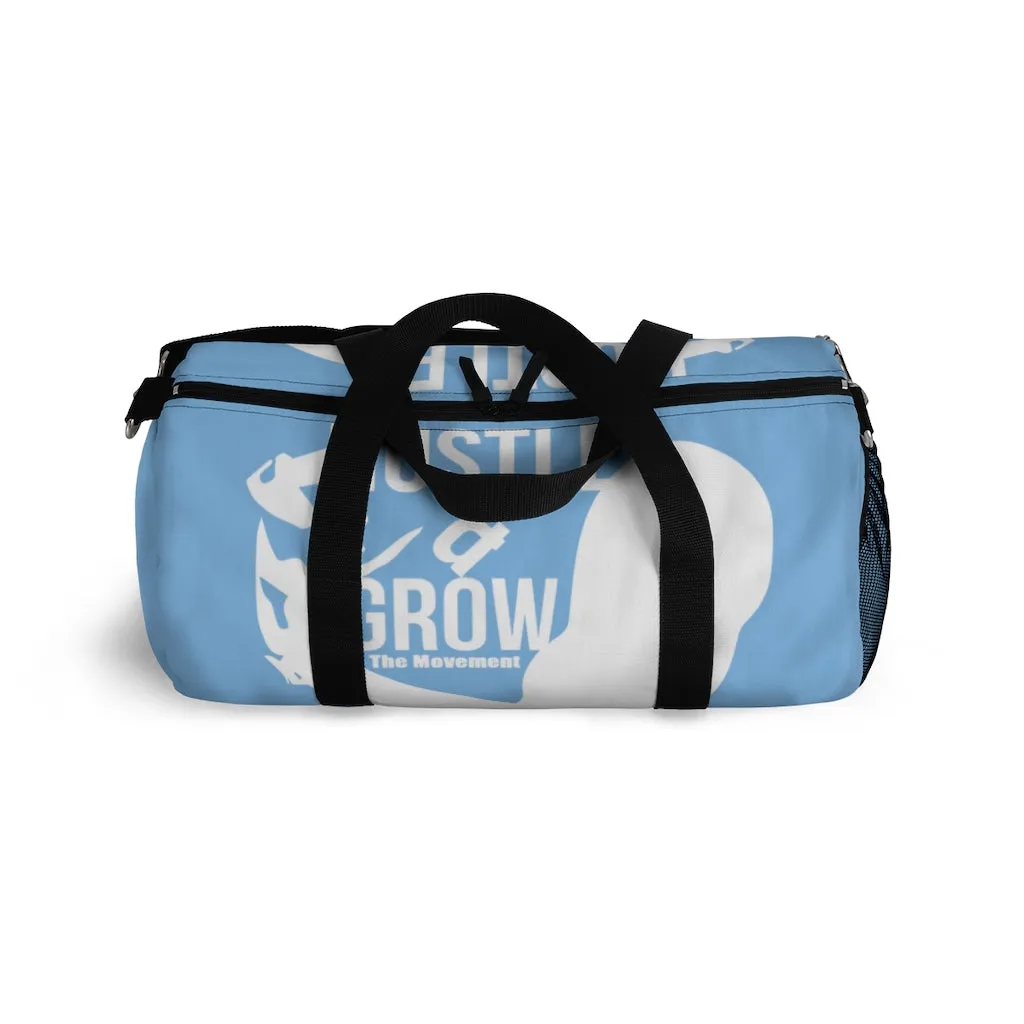 Hustle & Grow Gym Bag (Light Blue/White)