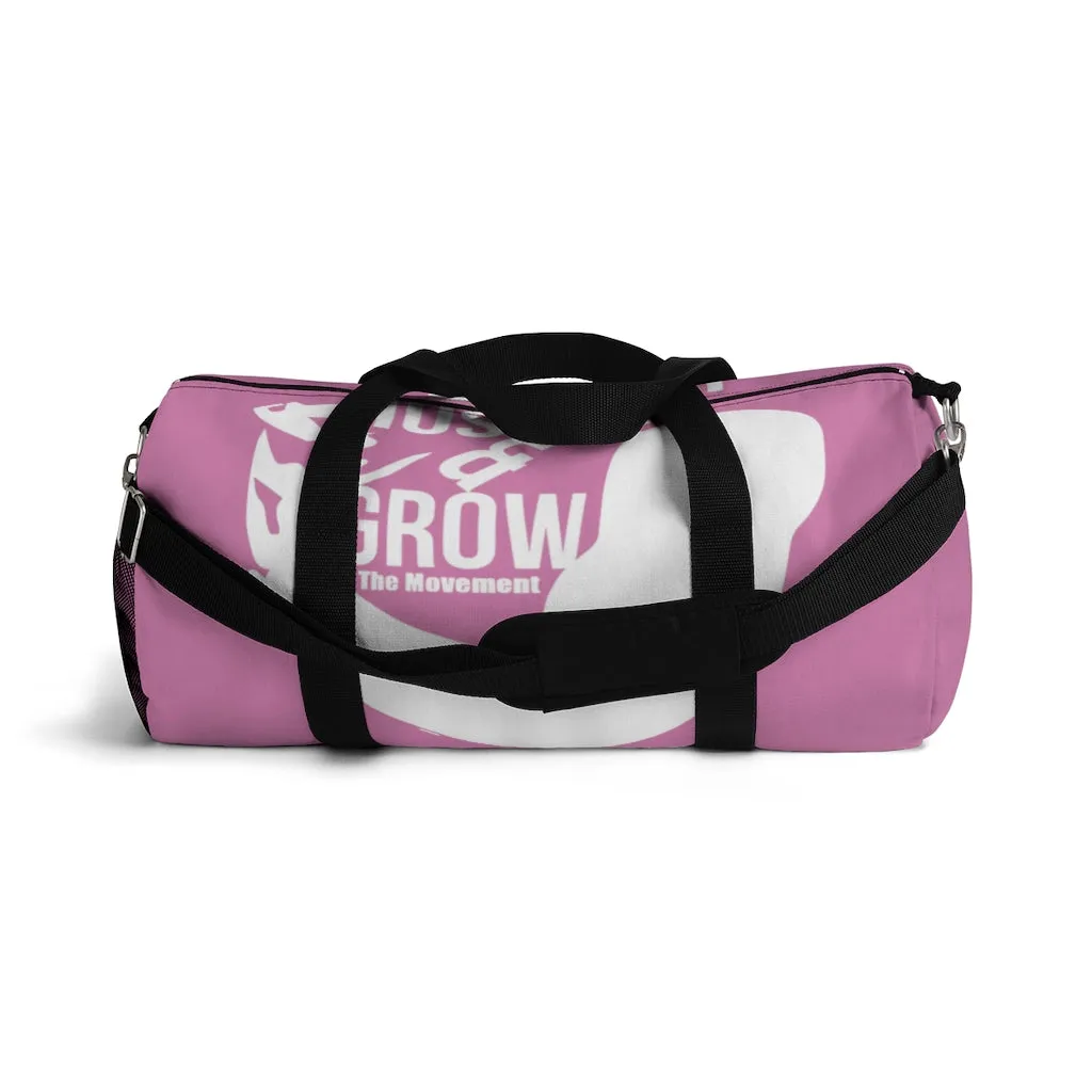 Hustle & Grow Gym Bag (Pink/White)