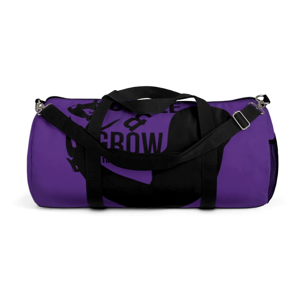 Hustle & Grow Gym Bag (Purple/Black)