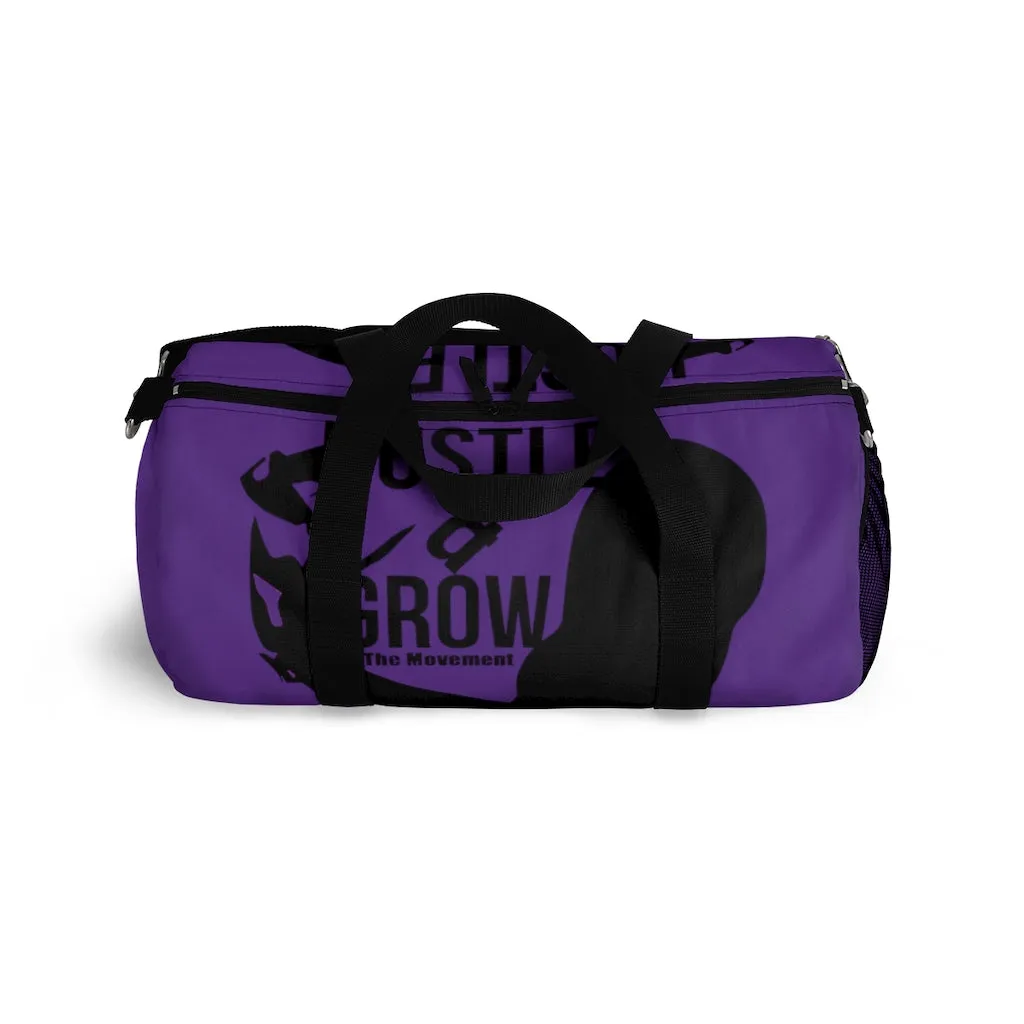 Hustle & Grow Gym Bag (Purple/Black)