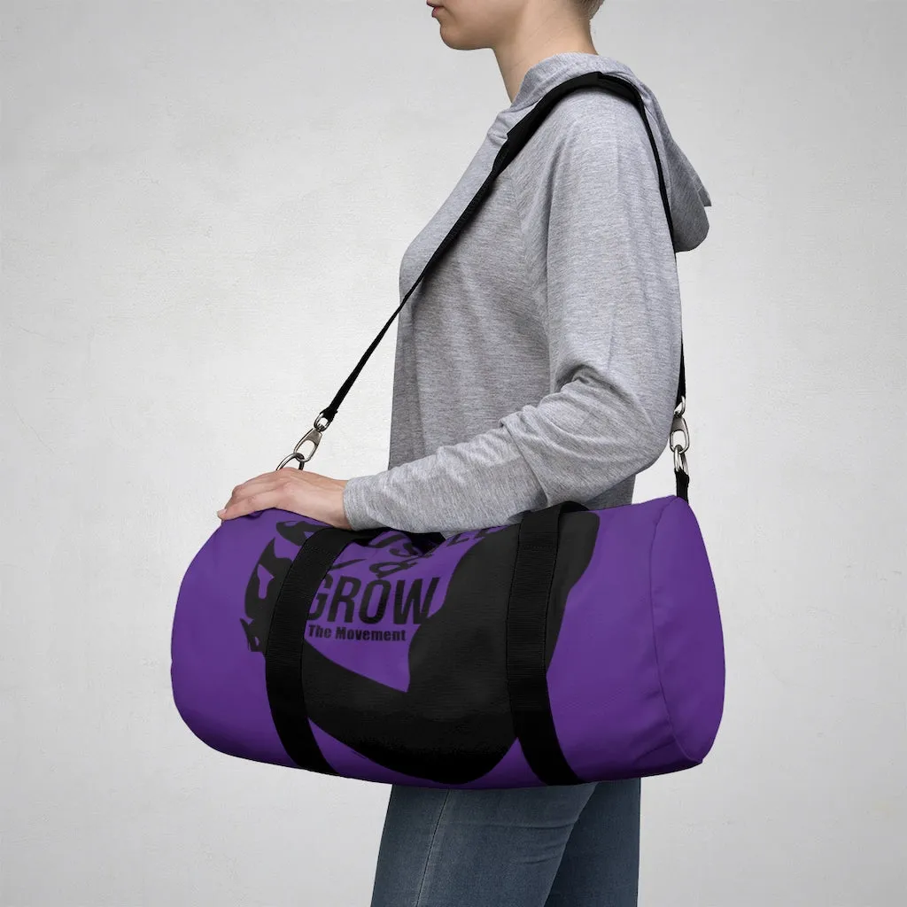 Hustle & Grow Gym Bag (Purple/Black)