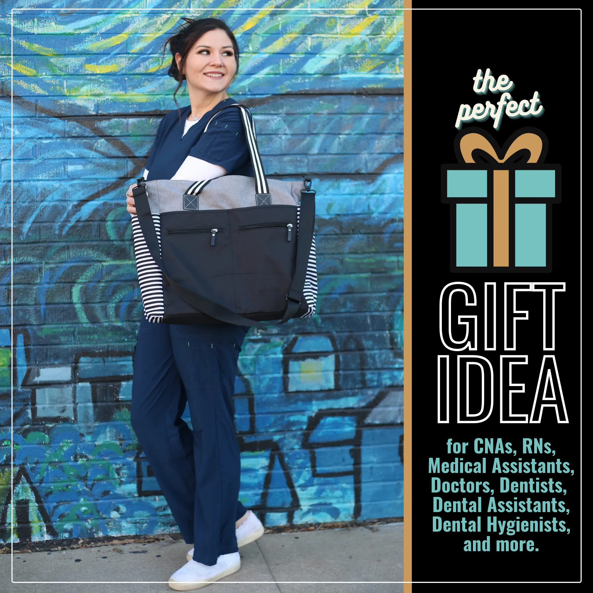 I Will Stab You Lou Lou Gray Tote Bag for Medical Workers