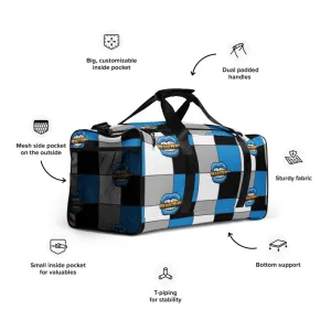 Ice Blue Logo Colorblock Duffel bag