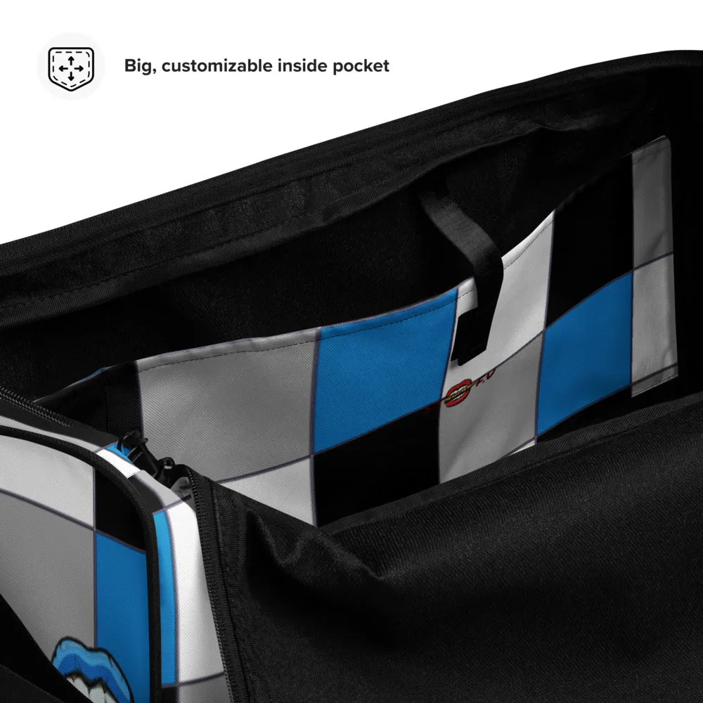 Ice Blue Logo Colorblock Duffel bag