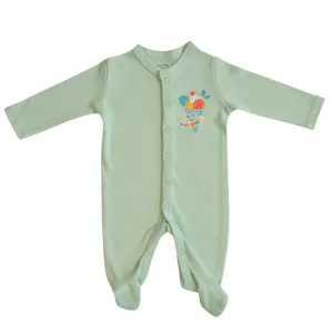 Ice cream Organic Baby Sleepsuit with Close Toe