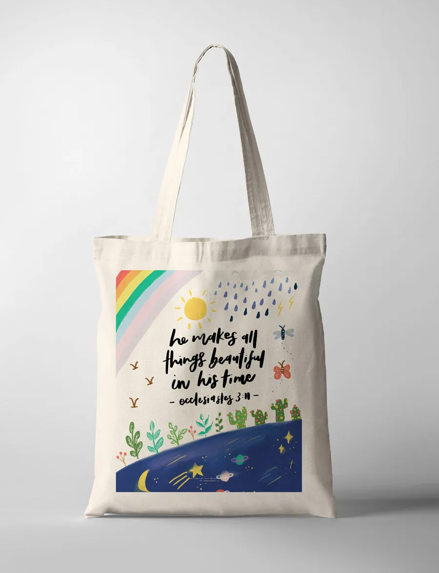 In His Time {Tote Bag}