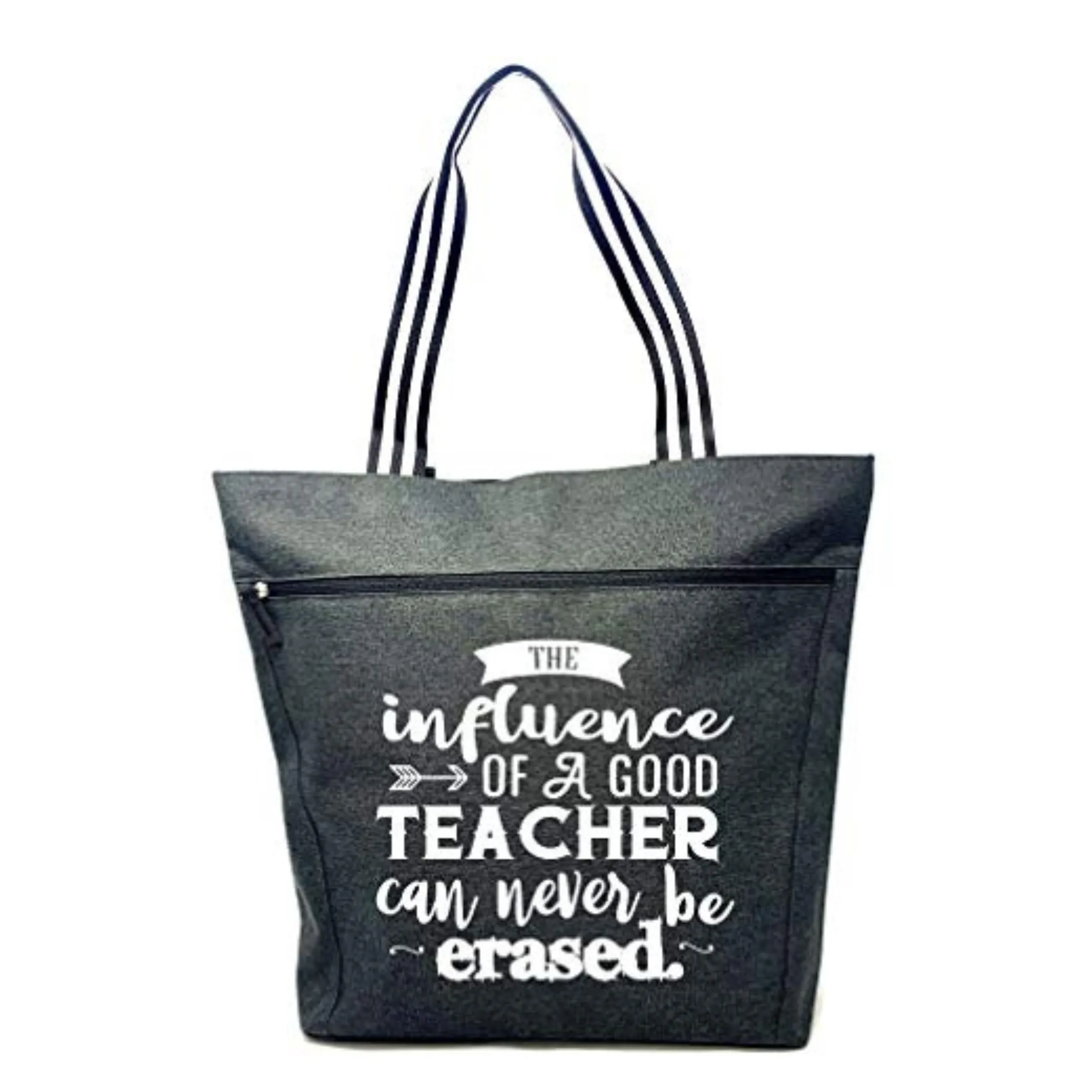 Influence of a Teacher Can Never Be Erased Lexie Black Tote Bag for Teachers
