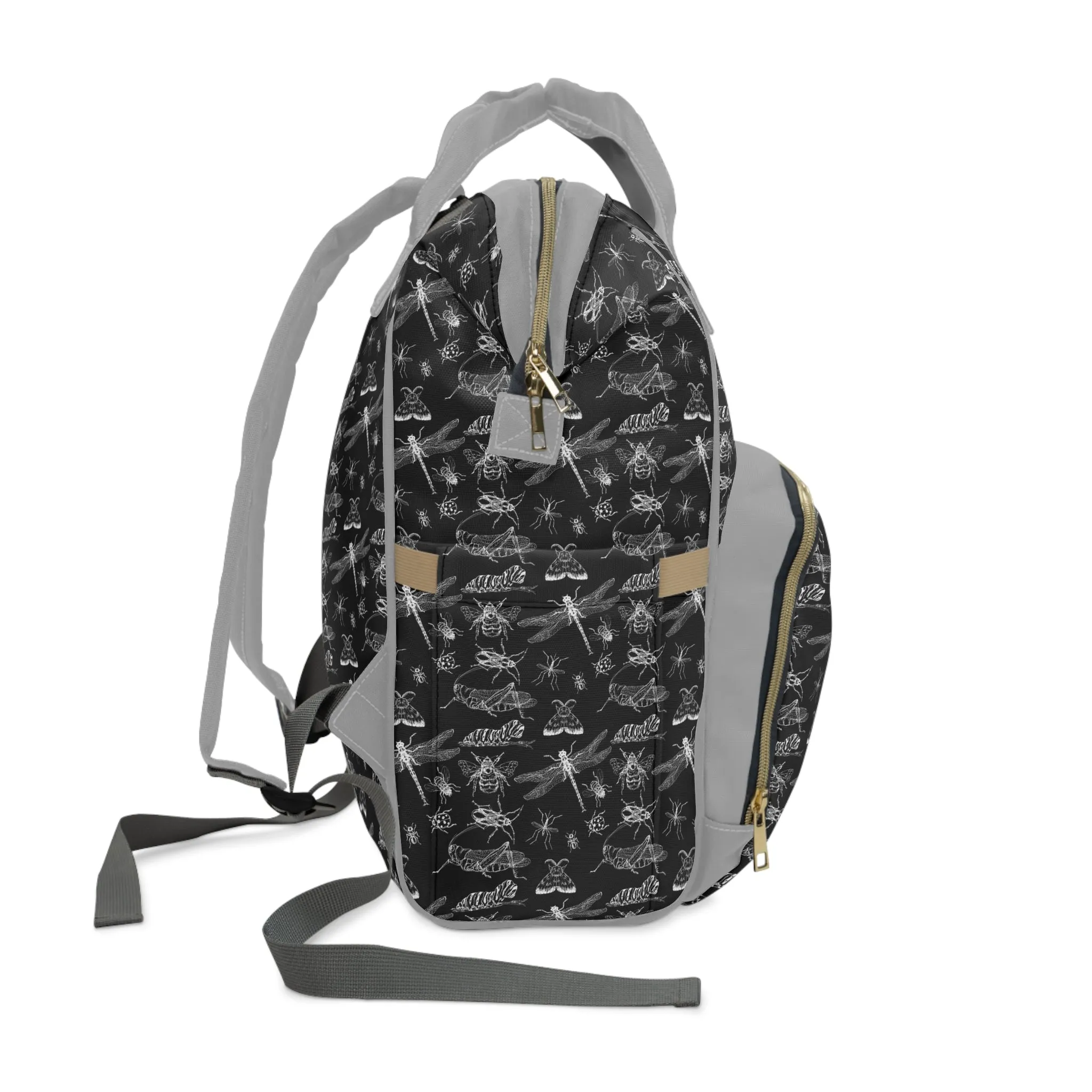 Insect Diaper Backpack - Whimsical Baby Bag with Colorful Insect Patterns, Perfect for Nature-Loving Parents