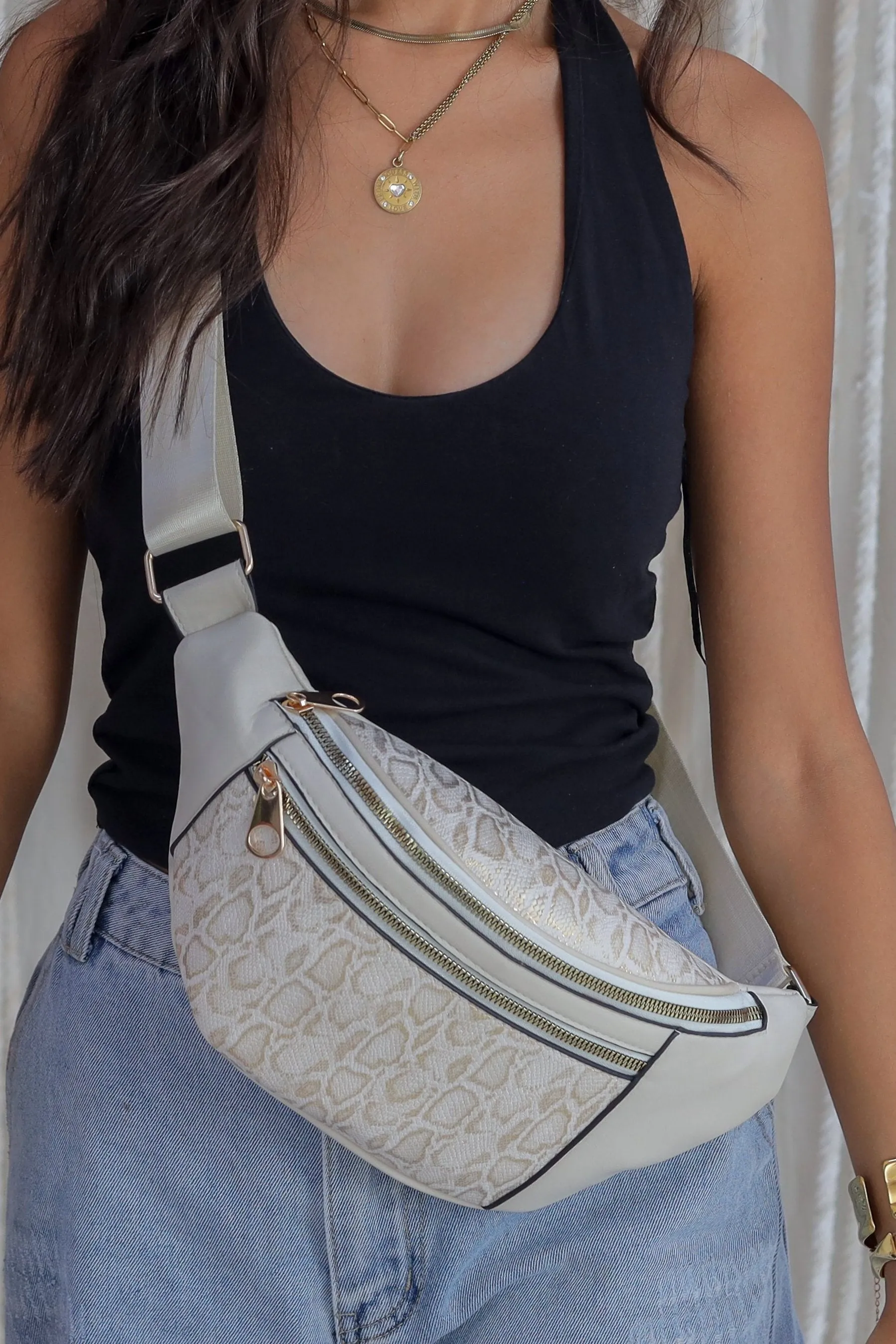Ivory Street Sling Bag - beige