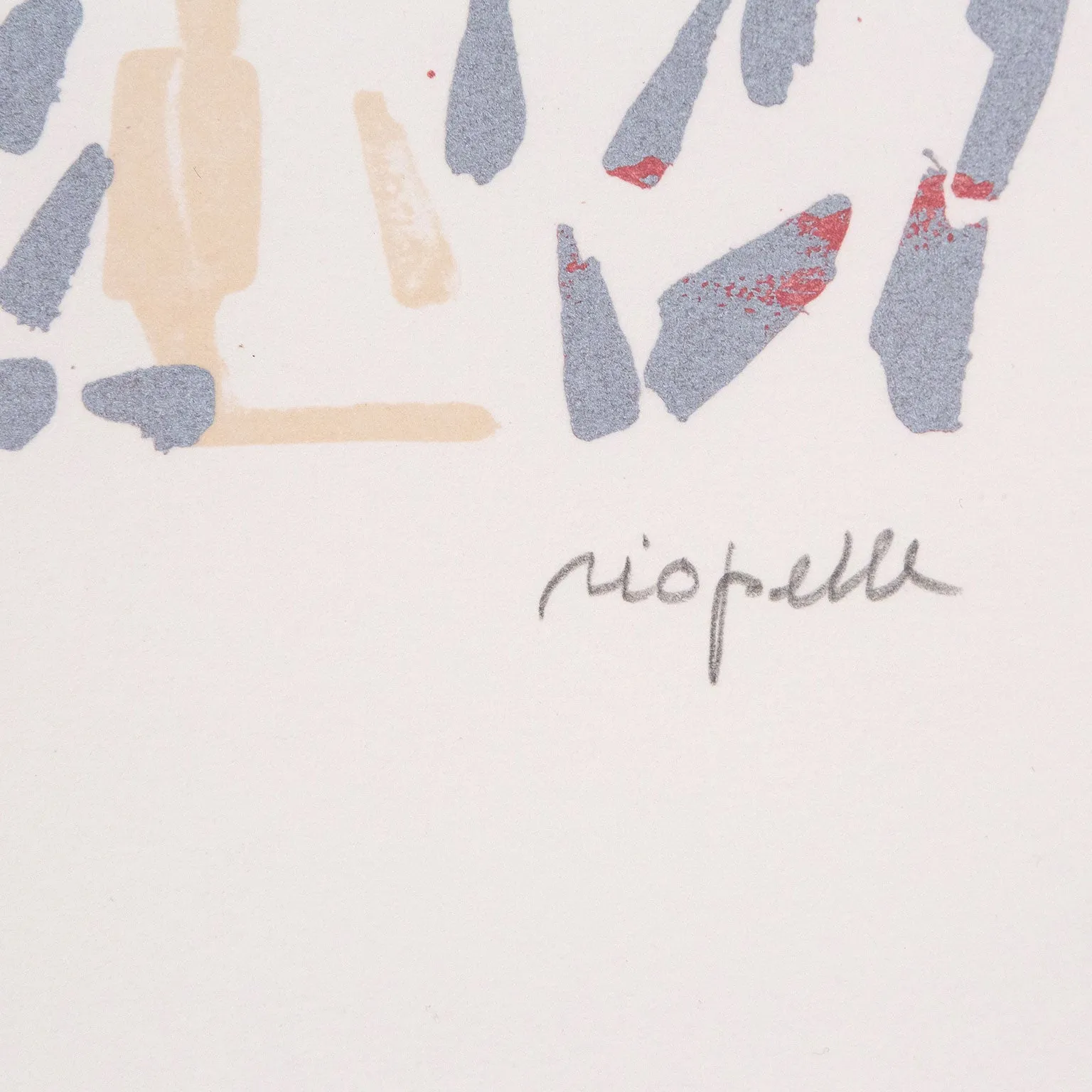 JEAN-PAUL RIOPELLE "MIDI À VÉTHEUIL" LITHOGRAPH, 1985