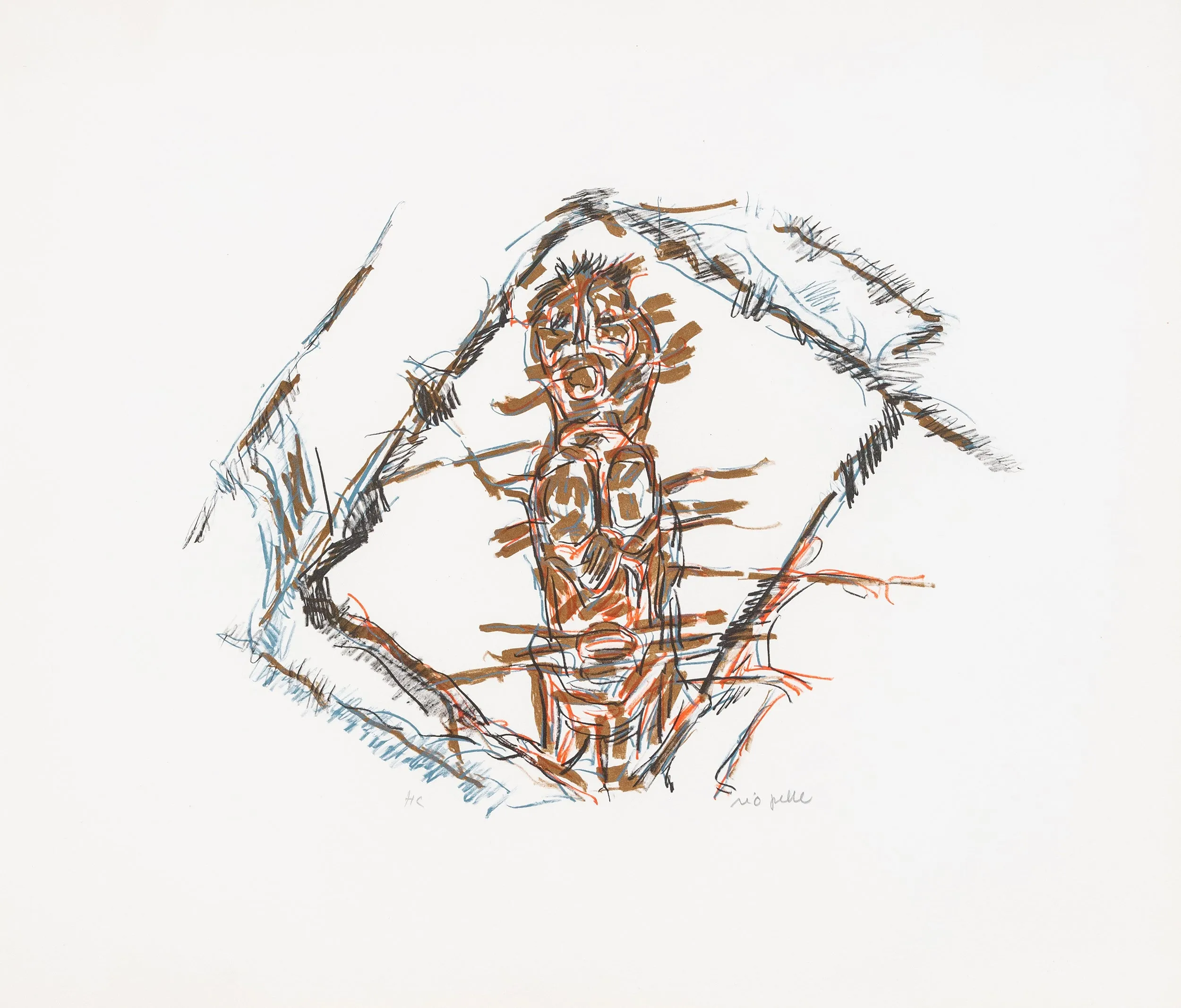 JEAN-PAUL RIOPELLE "TOTEM" LITHOGRAPH, 1979