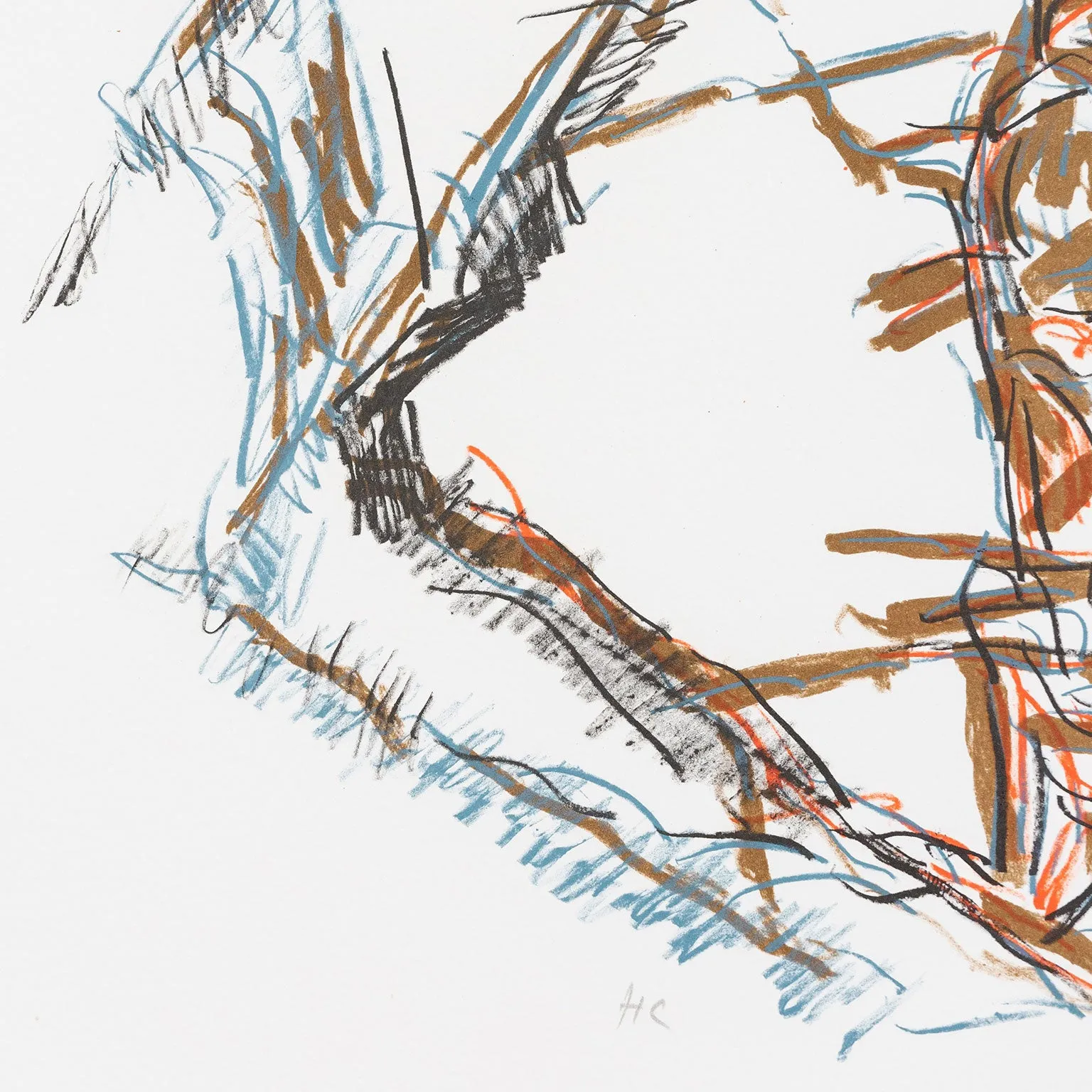 JEAN-PAUL RIOPELLE "TOTEM" LITHOGRAPH, 1979