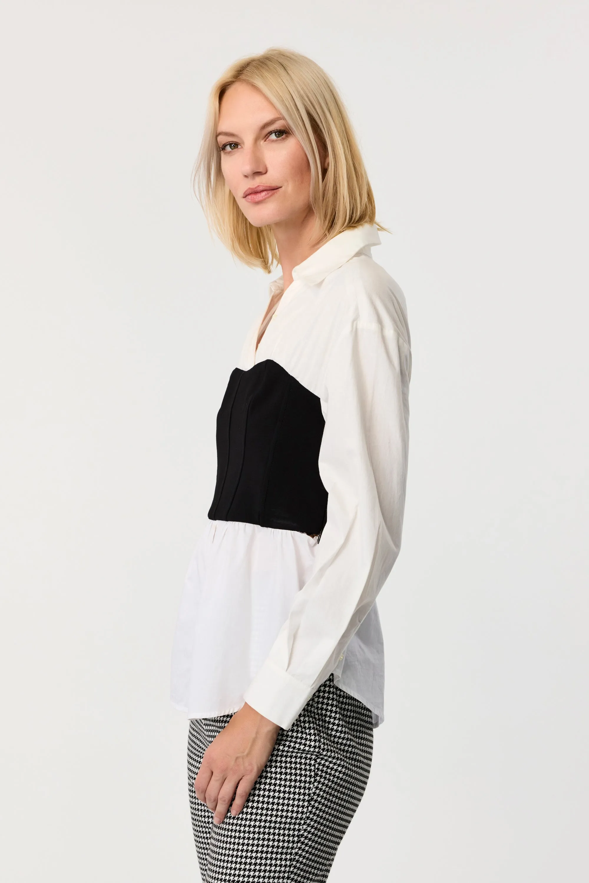 Jolie Bustier Long Sleeve Shirt