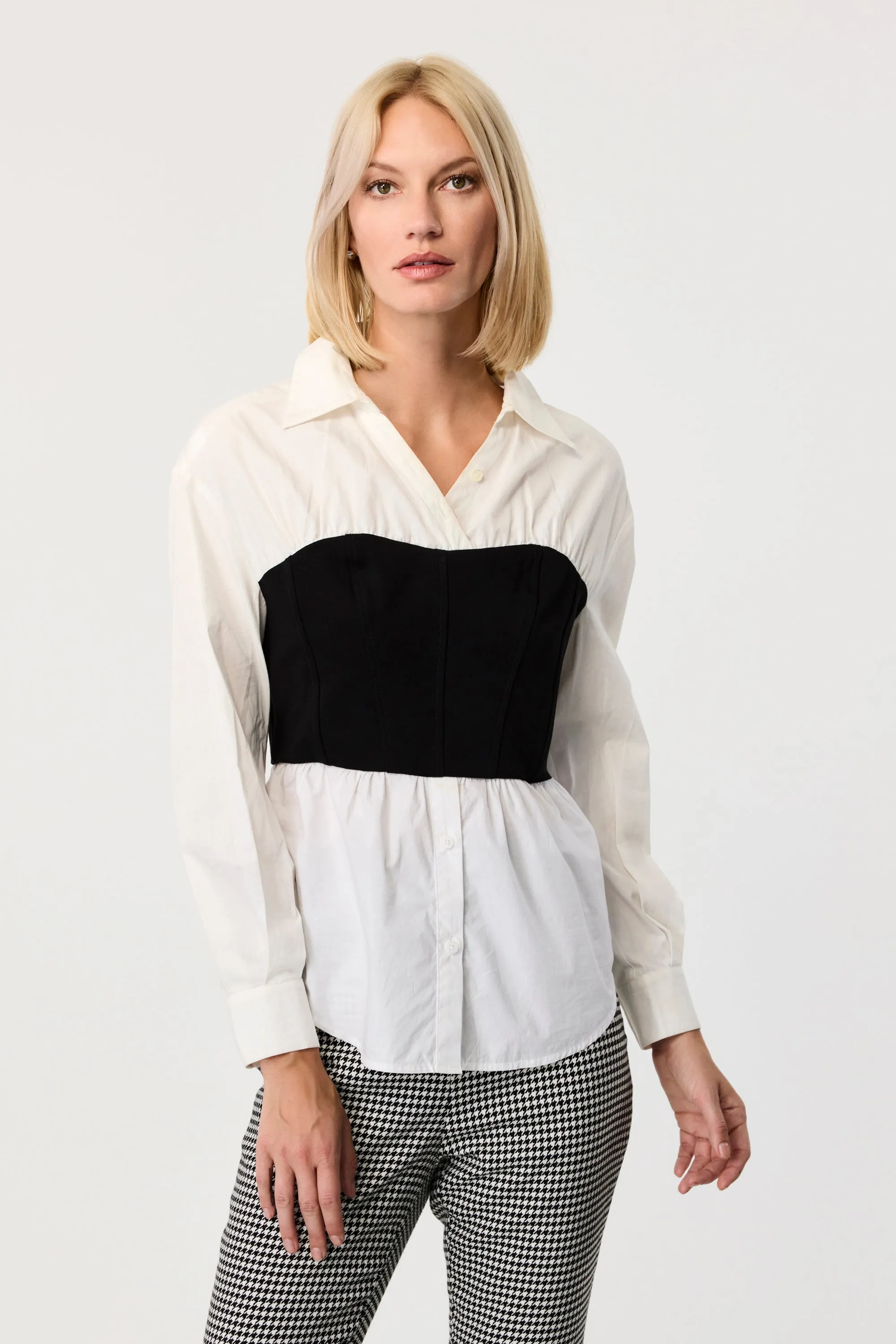 Jolie Bustier Long Sleeve Shirt