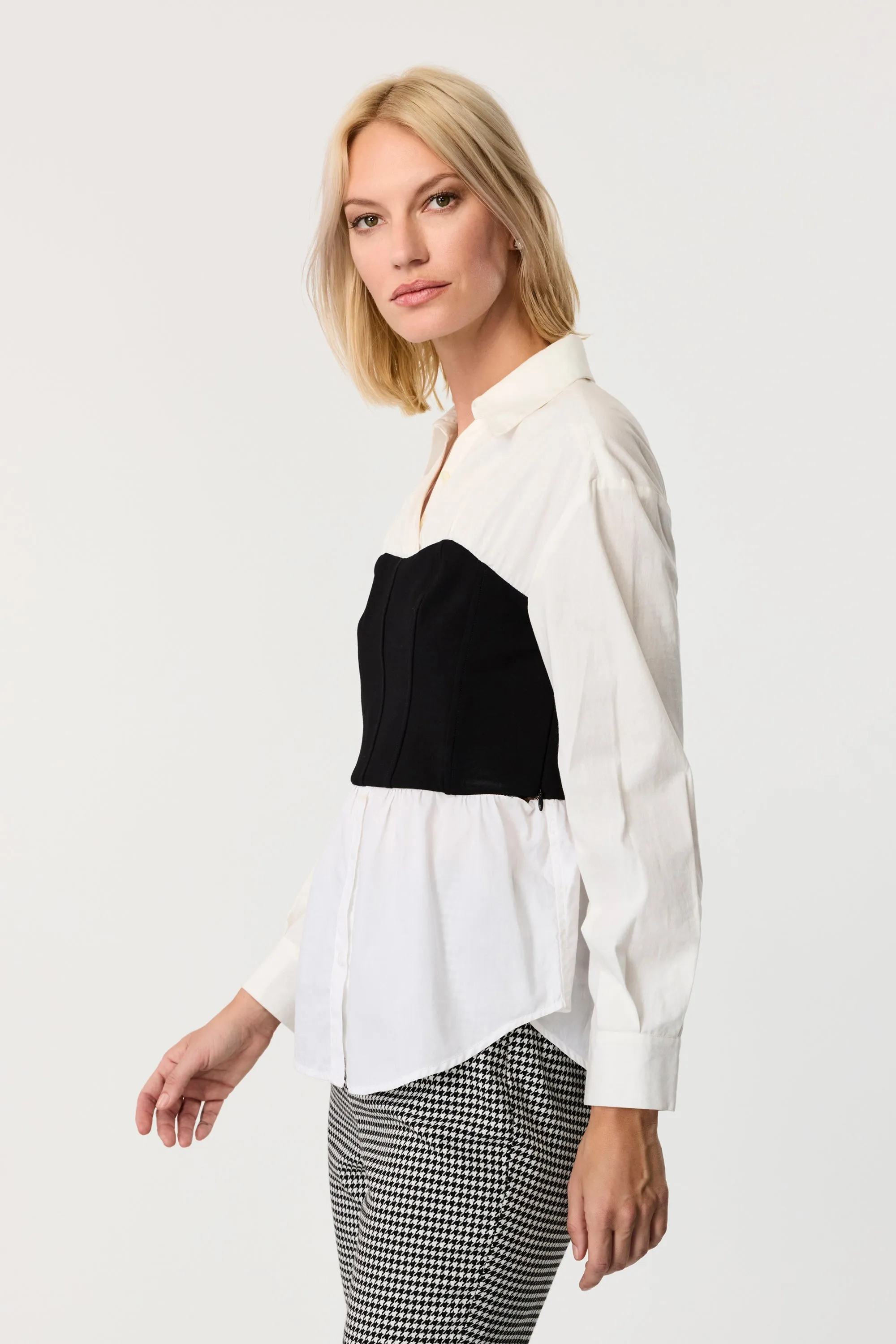 Jolie Bustier Long Sleeve Shirt
