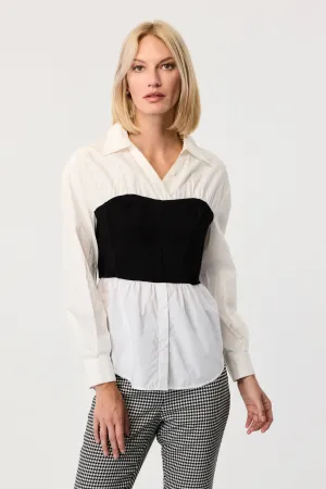 Jolie Bustier Long Sleeve Shirt