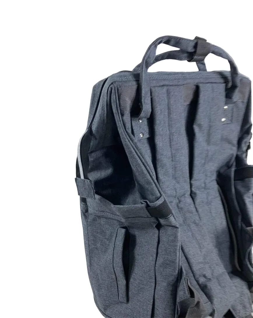 KeaBabies Original Diaper Backpack, Mystic Grey
