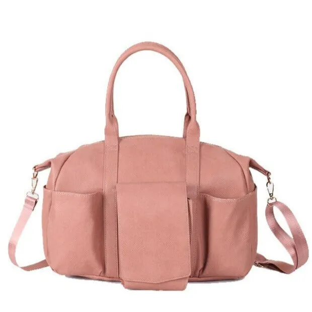 Kiara Leather Diaper Tote Bag