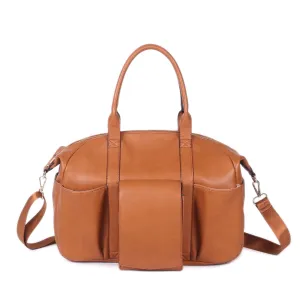 Kiara Leather Diaper Tote Bag