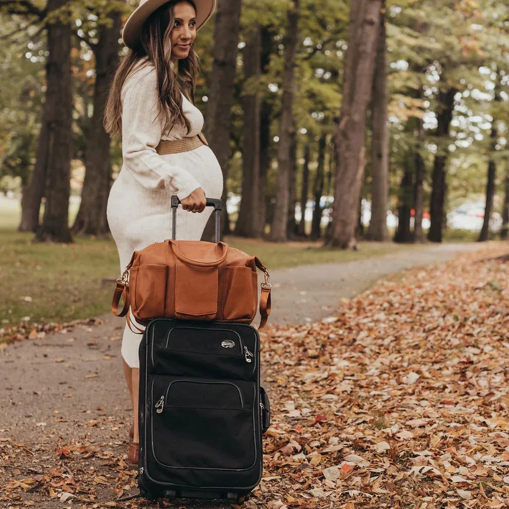 Kiara Leather Diaper Tote Bag