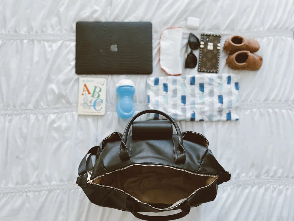 Kiara Leather Diaper Tote Bag