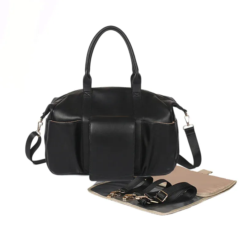 Kiara Leather Diaper Tote Bag
