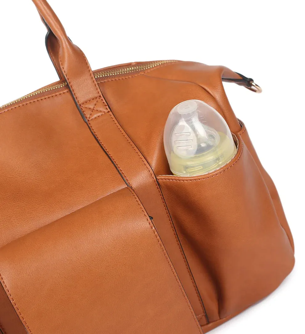 Kiara Leather Diaper Tote Bag