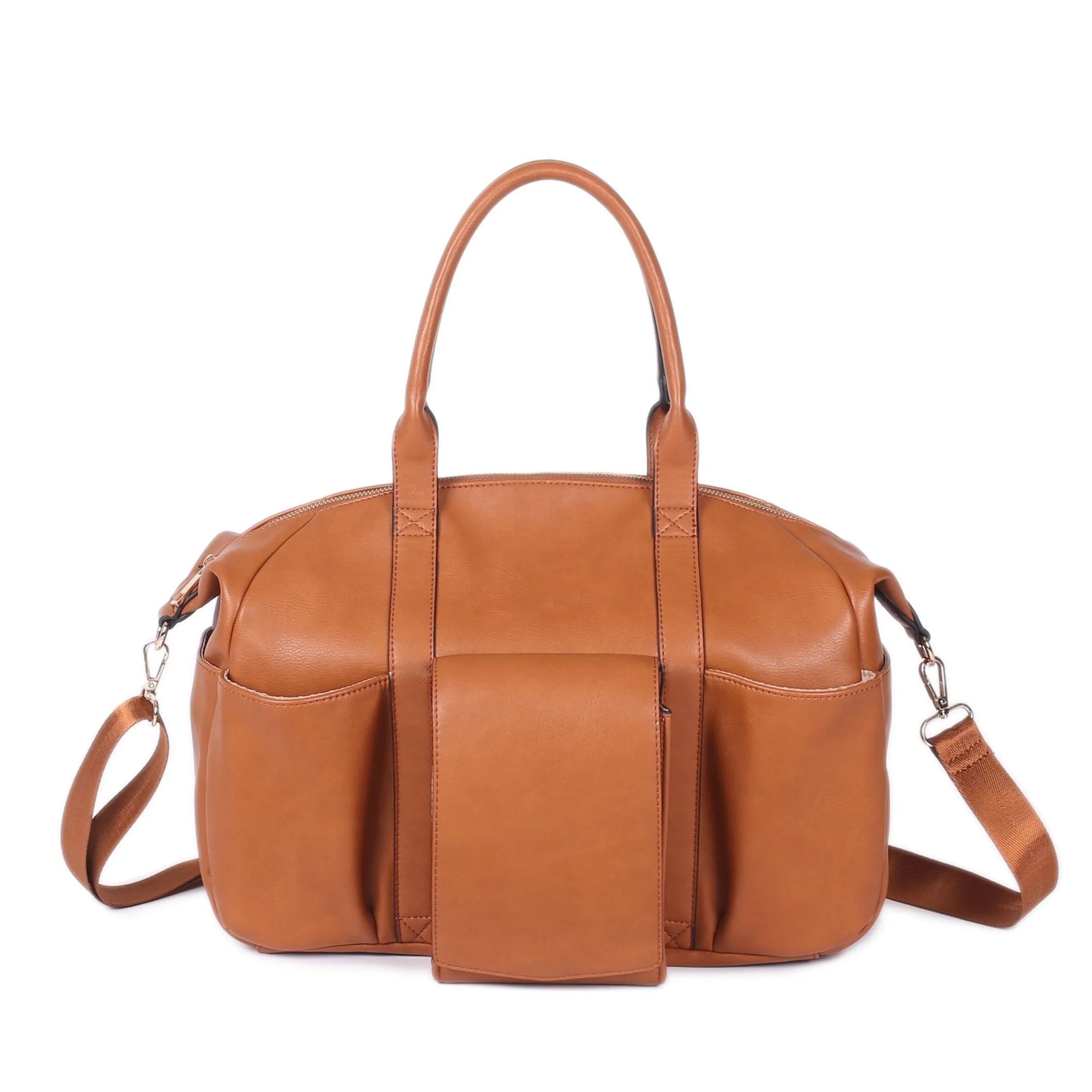 Kiara Leather Diaper Tote Bag