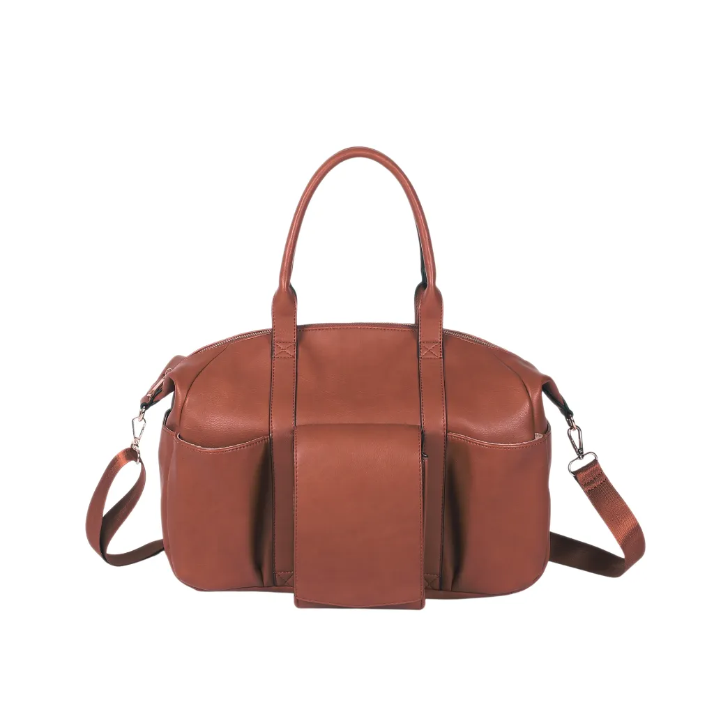 Kiara Leather Diaper Tote Bag