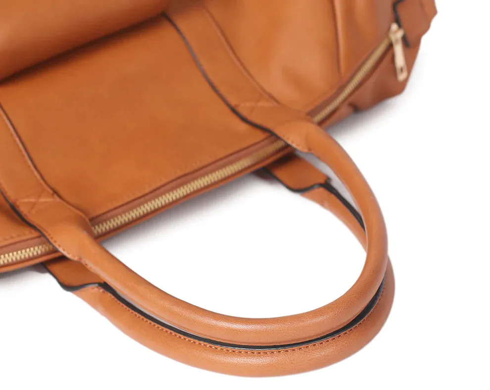Kiara Leather Diaper Tote Bag