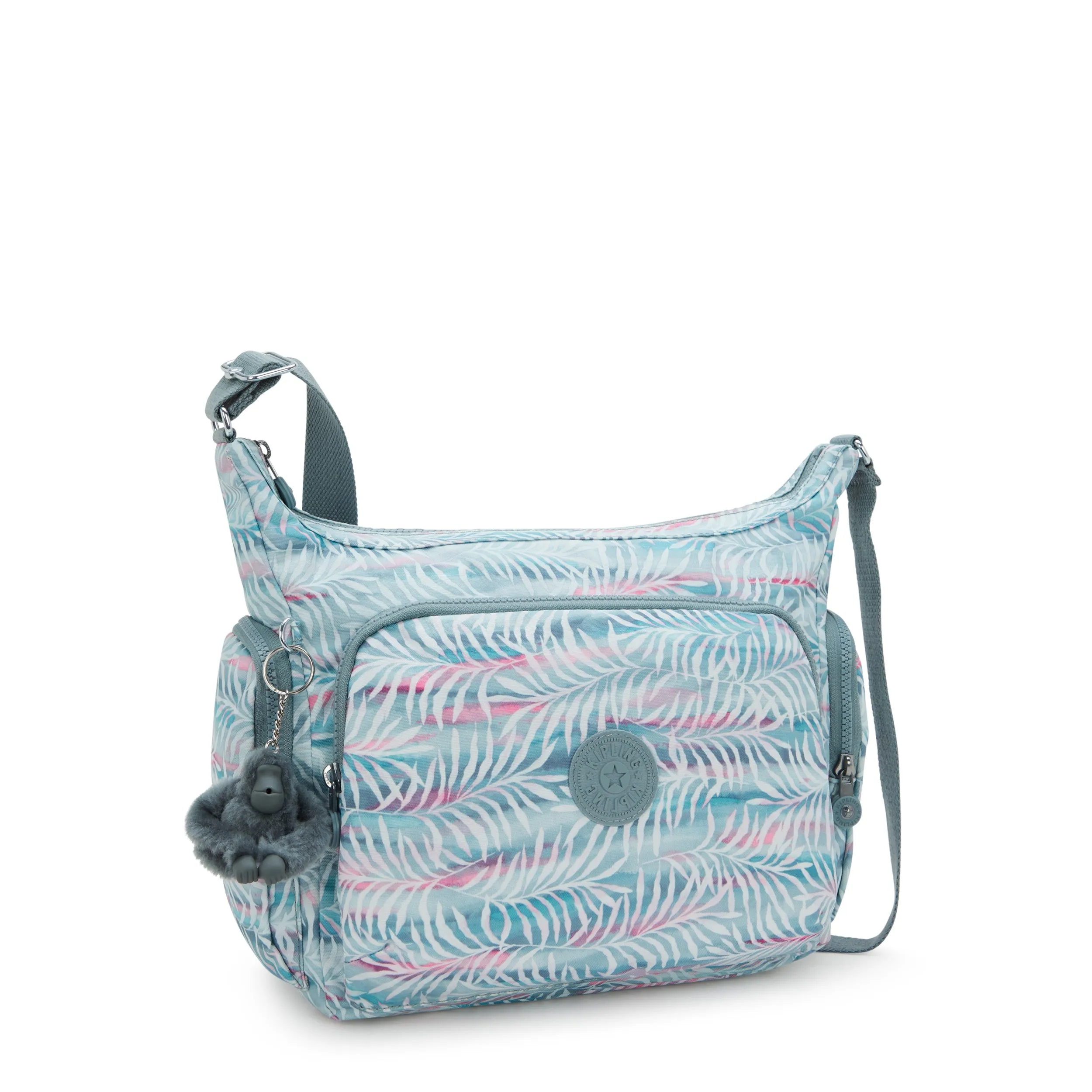 Kipling Gabb Palmtree Leaves Large Crossbody I6525-3QN