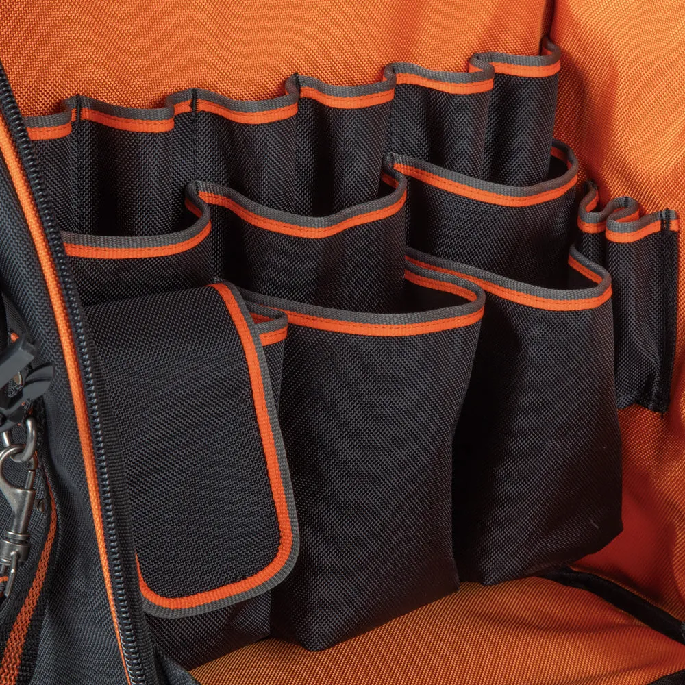 Klein Tradesman Pro™ Tool Station Tool Bag Backpack with Work Light