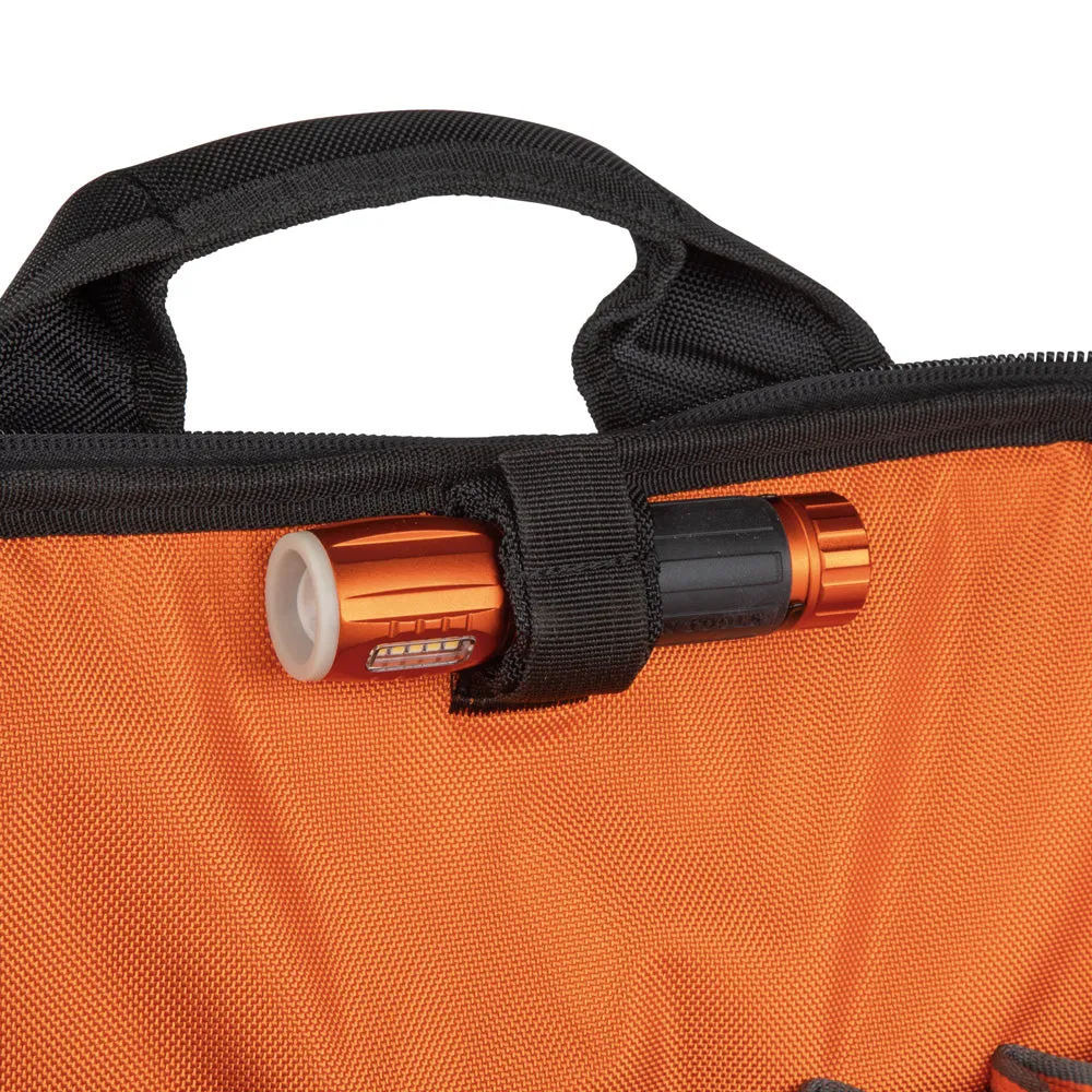 Klein Tradesman Pro™ Tool Station Tool Bag Backpack with Work Light