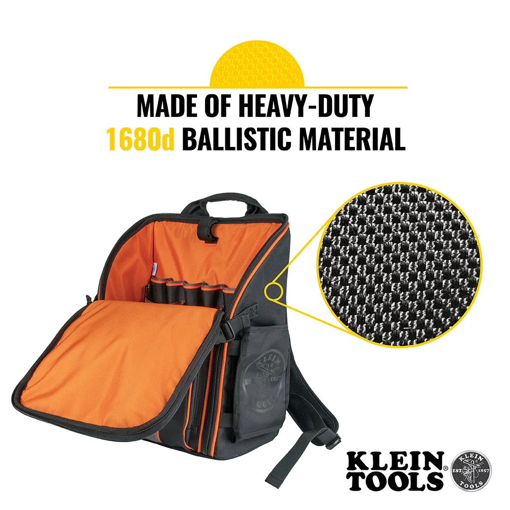 Klein Tradesman Pro™ Tool Station Tool Bag Backpack with Work Light