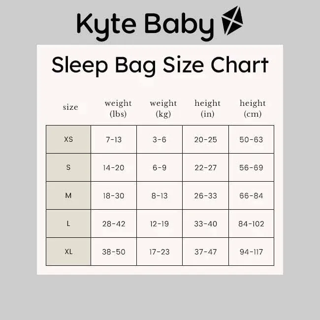 Kyte Baby 0.5 Tog Printed Sleep Bag in The Very Hungry Caterpillar and Friends