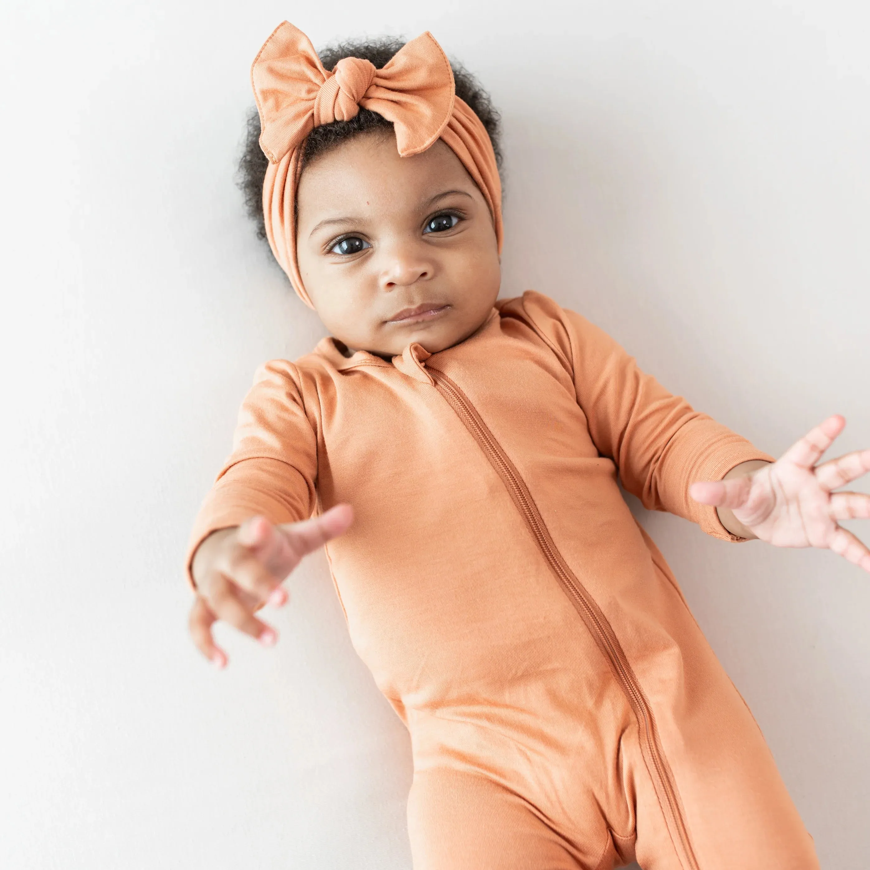 Kyte Baby - Zippered Footie - Apricot