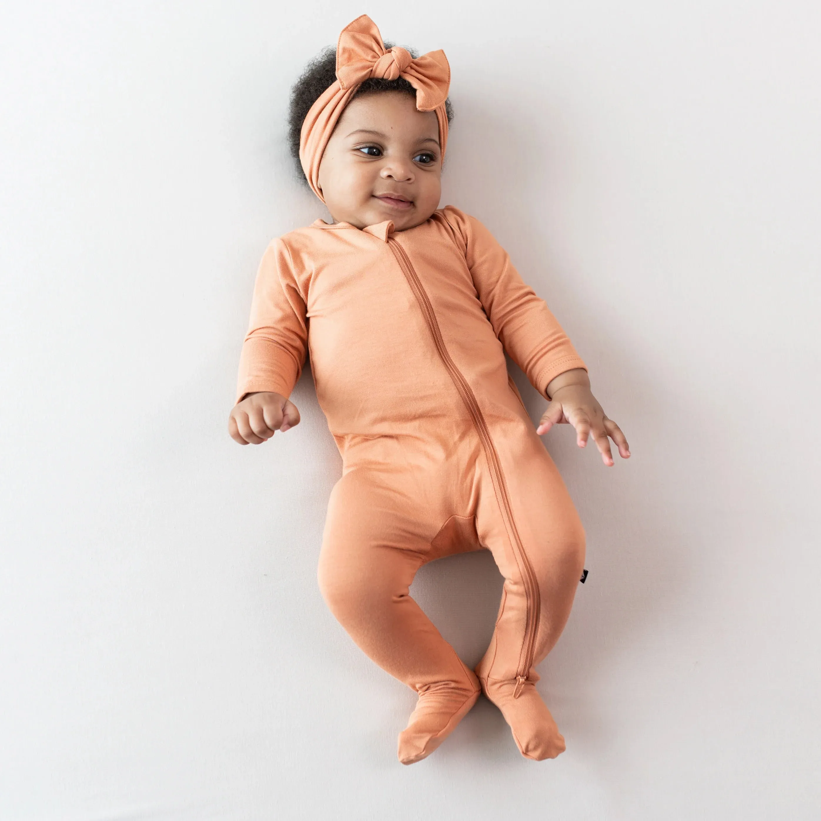 Kyte Baby - Zippered Footie - Apricot